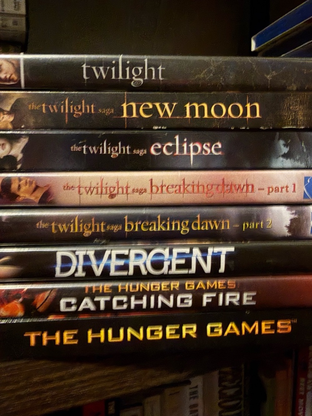 Twilight, Hunger Games, Divergent DVD Bundle